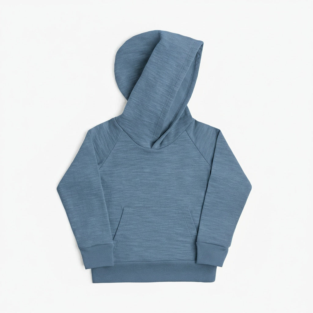 Organic Cotton Kids Hoodies - Mod Hoodie - Children’s and Toddler Hoodie - River - Made in Canada - mini mioche