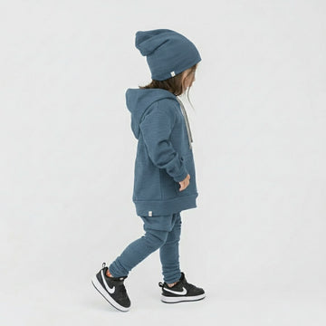 Organic Cotton Kids Hoodies - Mod Hoodie - Children’s and Toddler Hoodie - River - Made in Canada - mini mioche