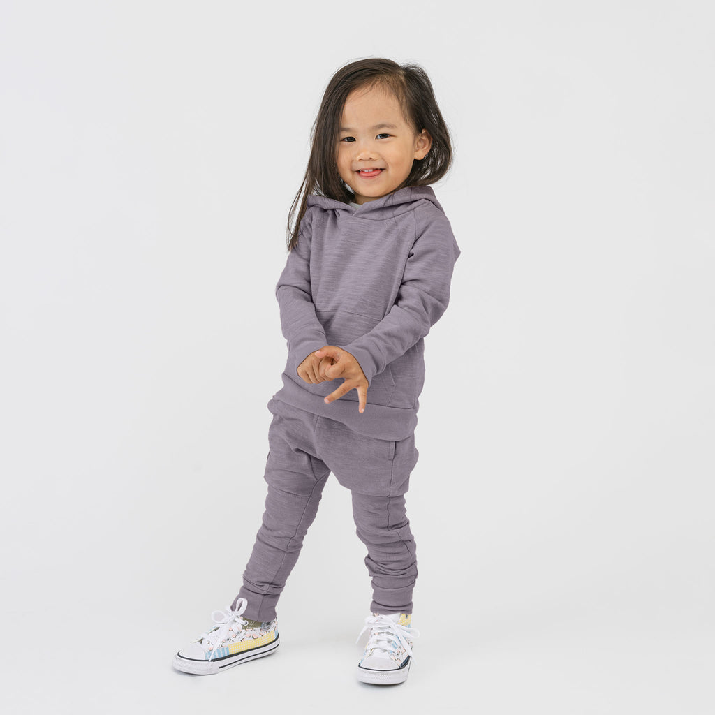 Mod Joggers - Sweatpants - Vintage Plum - 1/2 years - mini mioche