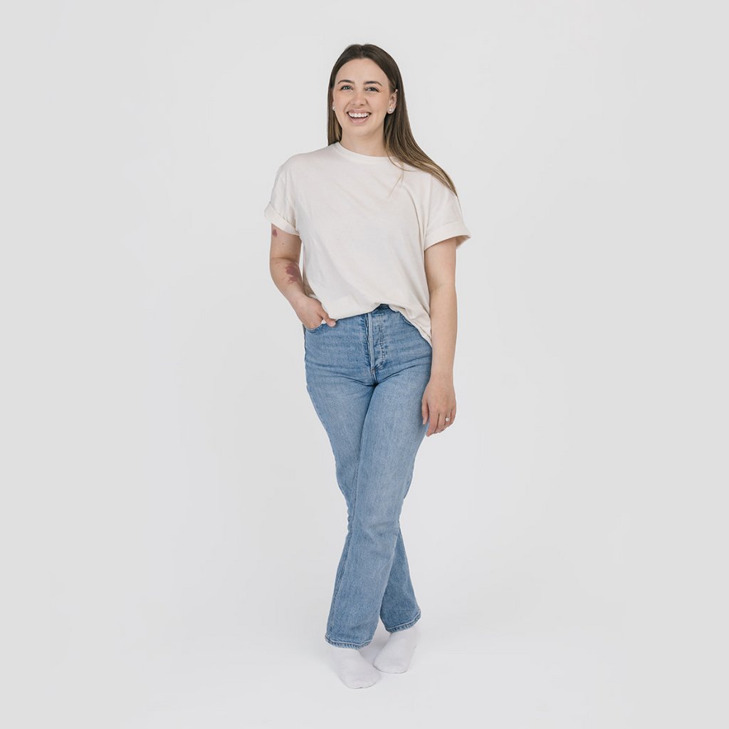 Unisex 100% GOTS Certified Organic Cotton Tshirt - Shirts and Tops - Natural Tee - Women and Men - Small to 2XL