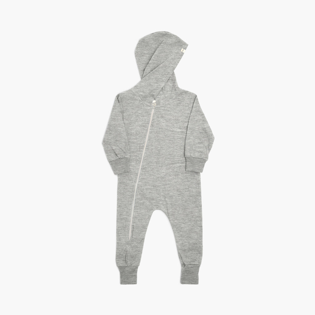 Cloud Biker Romper - Rompers - Heather Grey - 0-3 months - mini mioche