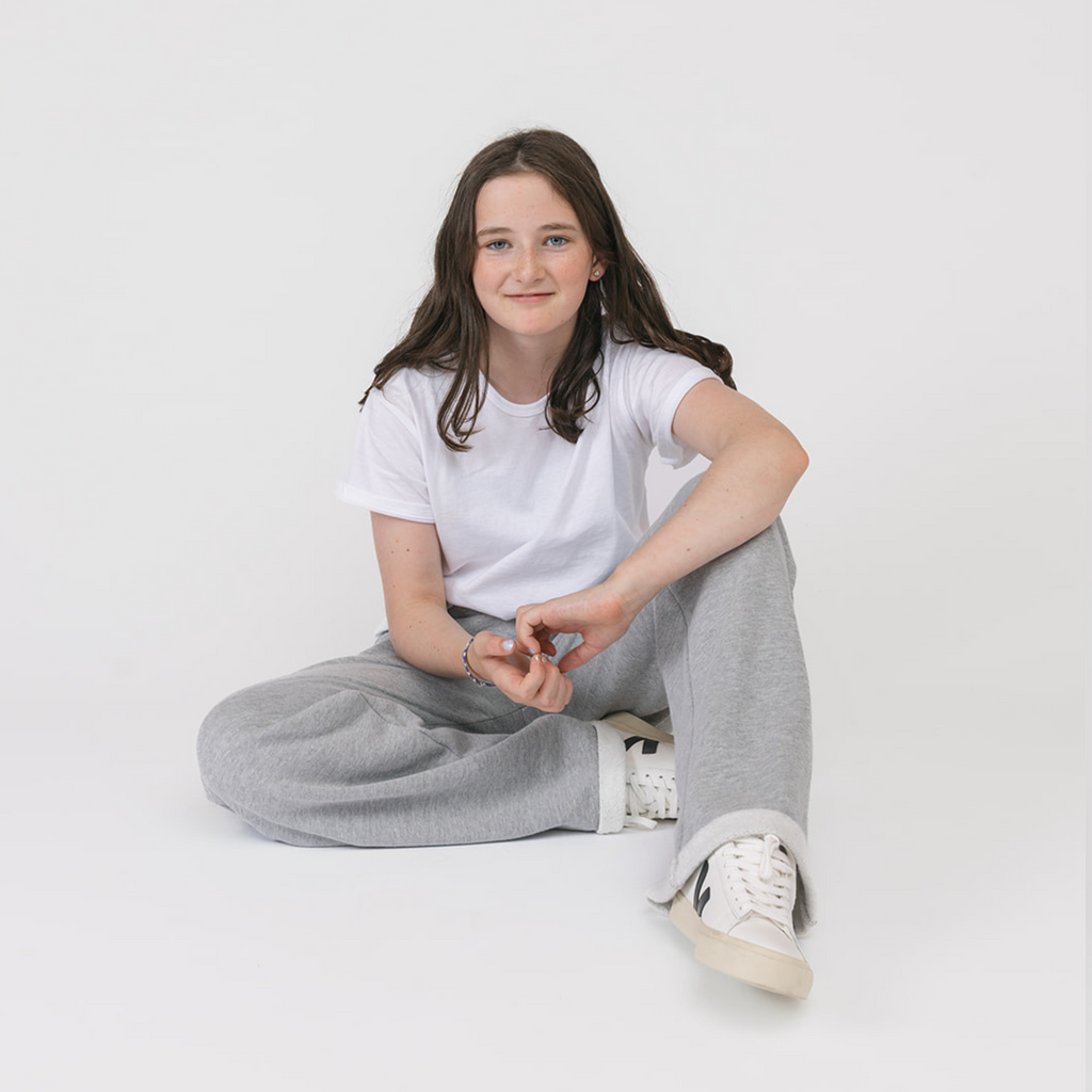 100% Organic Cotton Kids Tee - Cloud Slouchy Tee - Tshirts and Tops Made in Canada - Vintage Plum - Kids and Teens - mini mioche