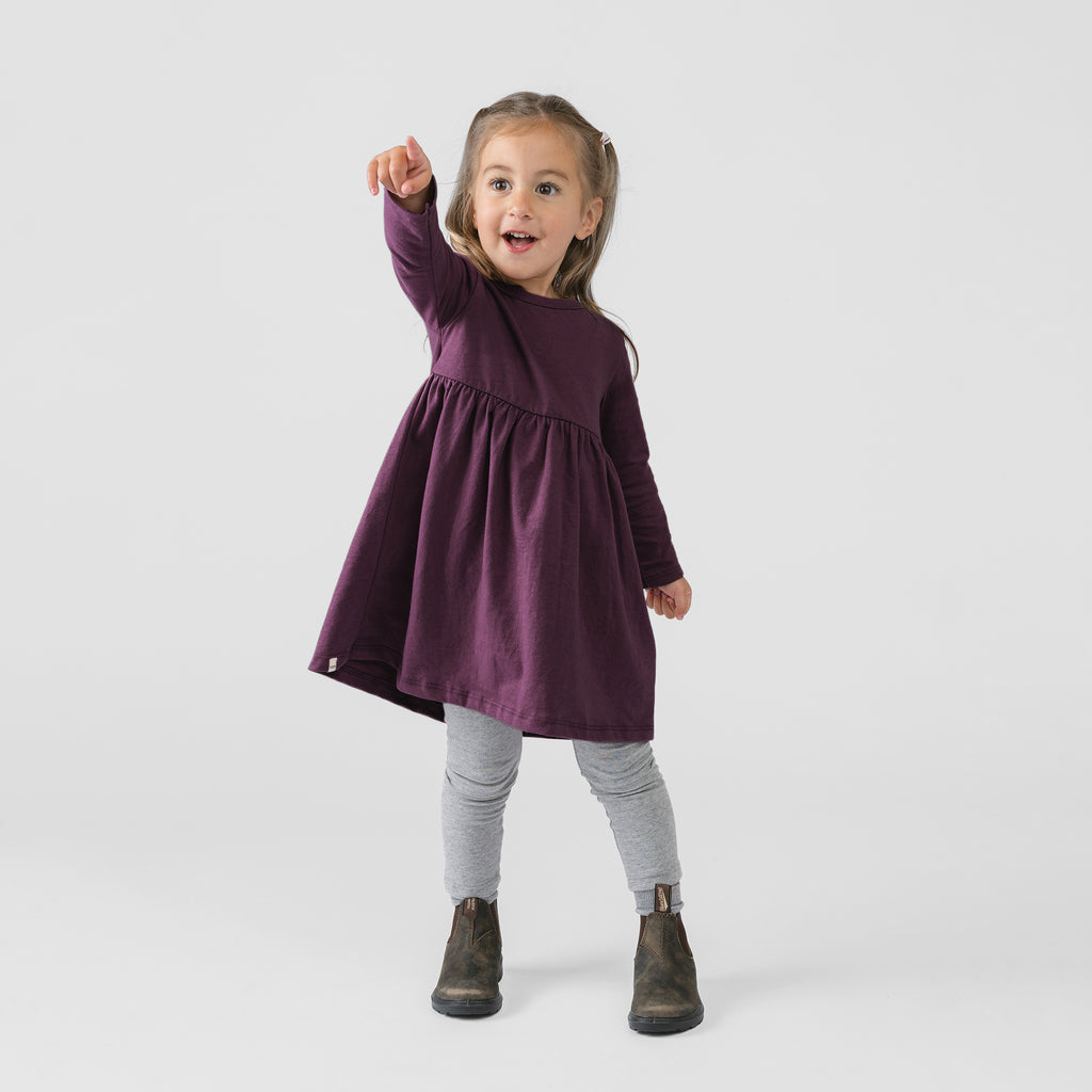 Cloud Empire Dress - Dresses - Cranberry - 1/2 years - mini mioche