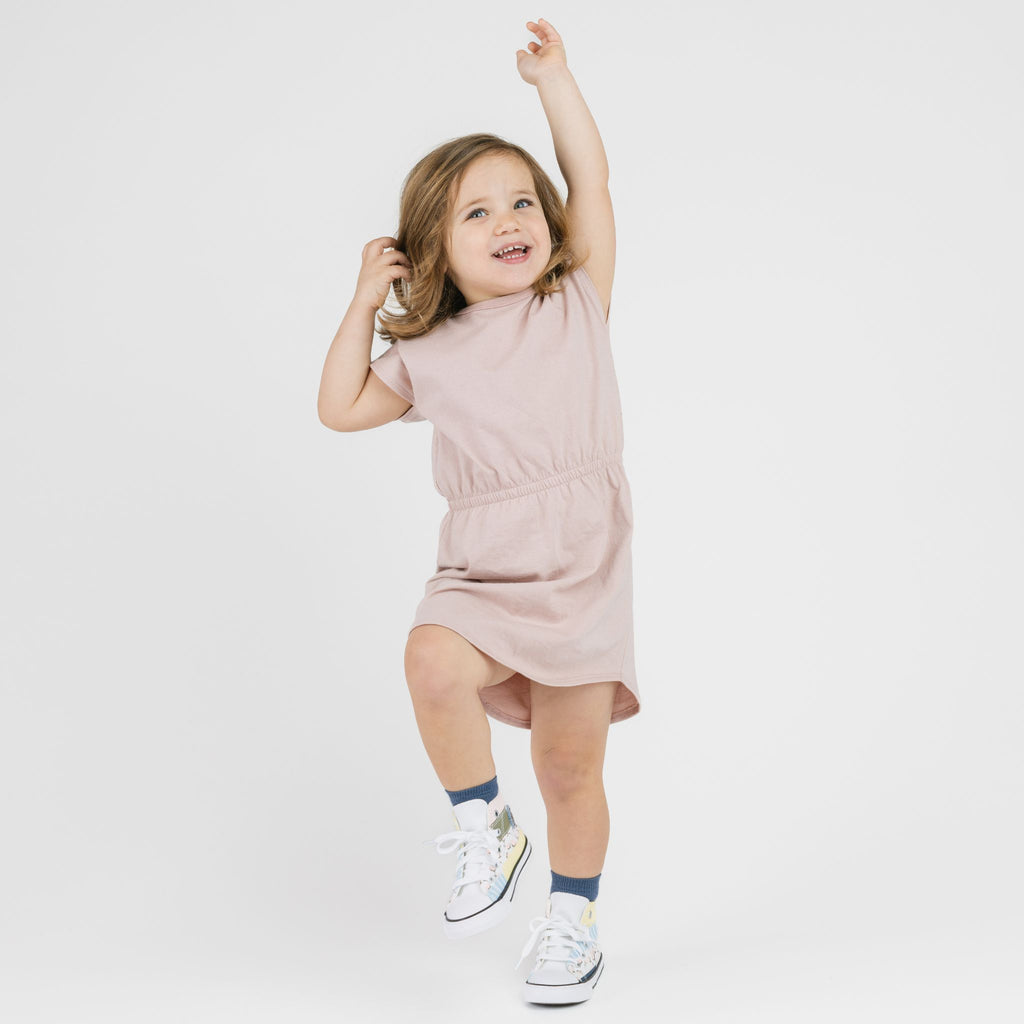 Cloud Scoop Dress - Dresses - Blush - 1/2 years - mini mioche
