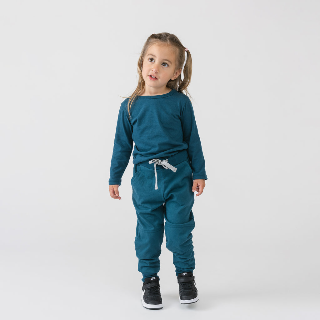 Cloud Long Sleeve Tee - Long Sleeve Tees - Juniper - 1/2 years - mini mioche