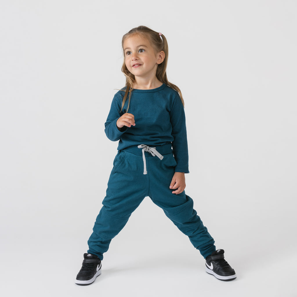 Cloud Long Sleeve Tee - Long Sleeve Tees - Juniper - 1/2 years - mini mioche