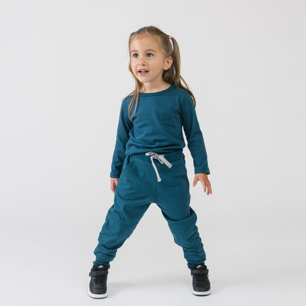 Cloud Long Sleeve Tee - Long Sleeve Tees - Juniper - 1/2 years - mini mioche