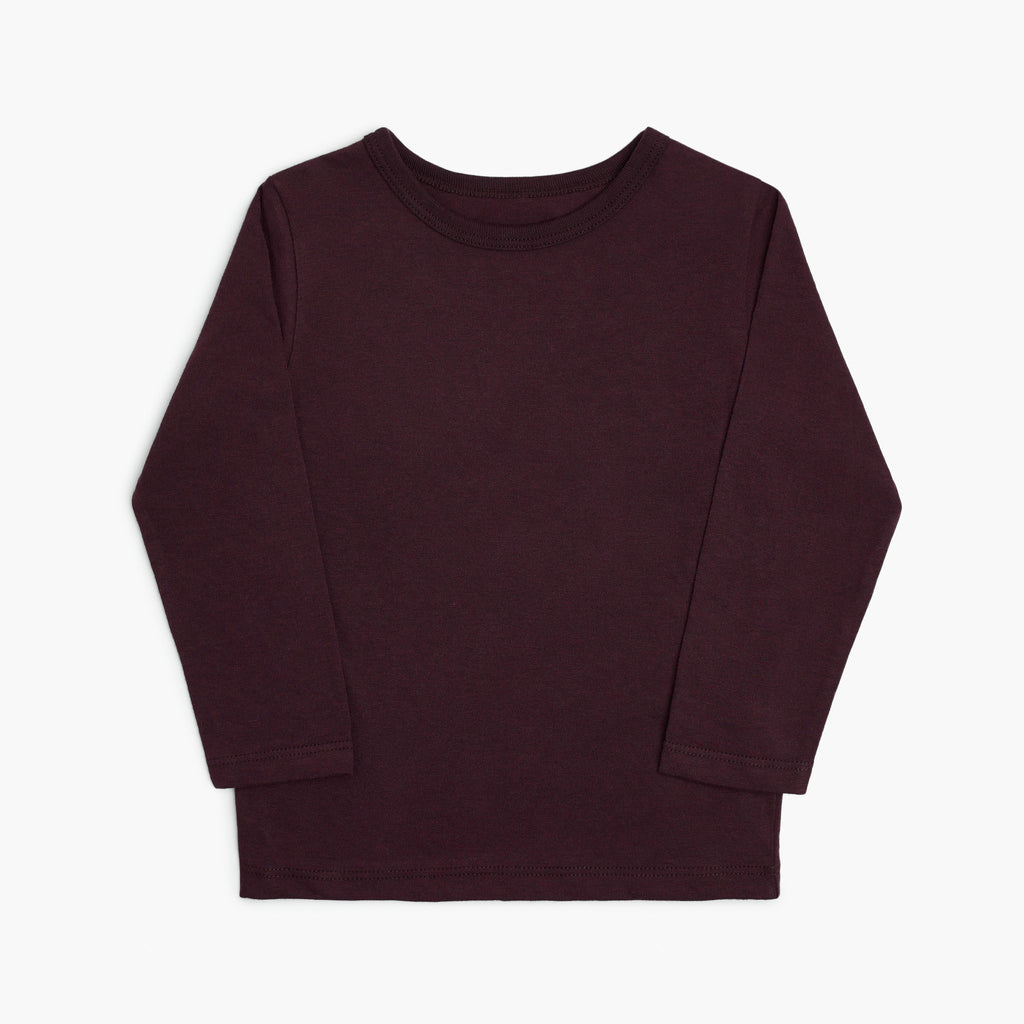 Cloud Long Sleeve Tee - Long Sleeve Tees - Cranberry - 1/2 years - mini mioche