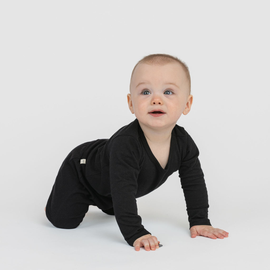 Cloud Lounge Pant - Pants - Black - 0-3 months - mini mioche