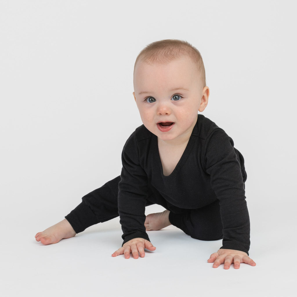 Cloud Lounge Pant - Pants - Black - 0-3 months - mini mioche