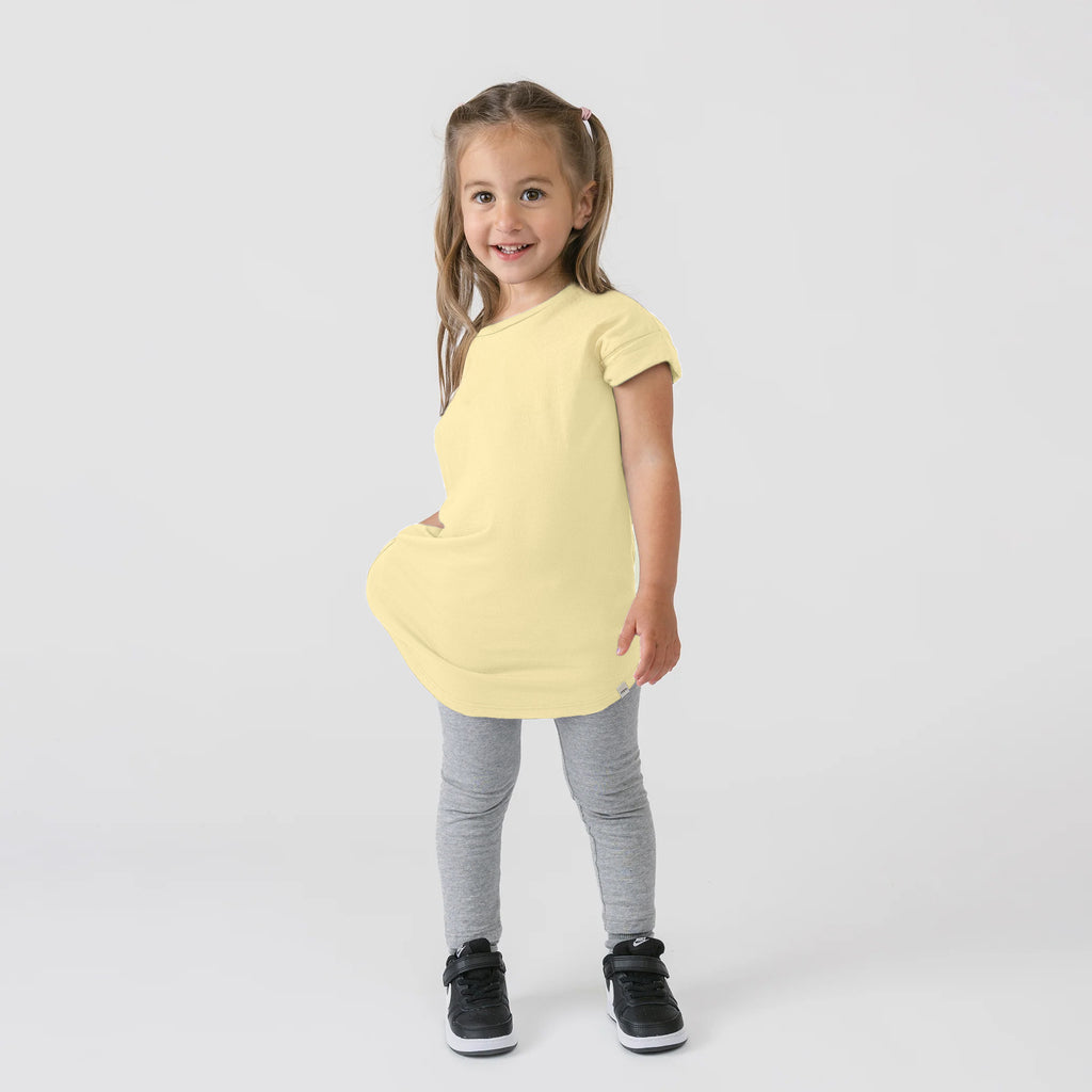 Cloud Rolled Sleeve Dress - Dresses - Lemonade - 1/2 years - mini mioche