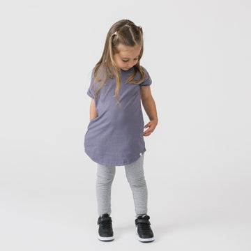 Cloud Rolled Sleeve Dress - Dresses - Vintage Plum - 1/2 years - mini mioche