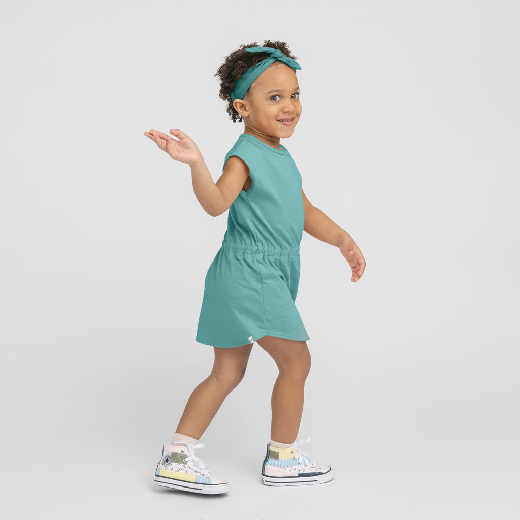 Cloud Scoop Dress - Dresses - Aqua - 1/2 years - mini mioche