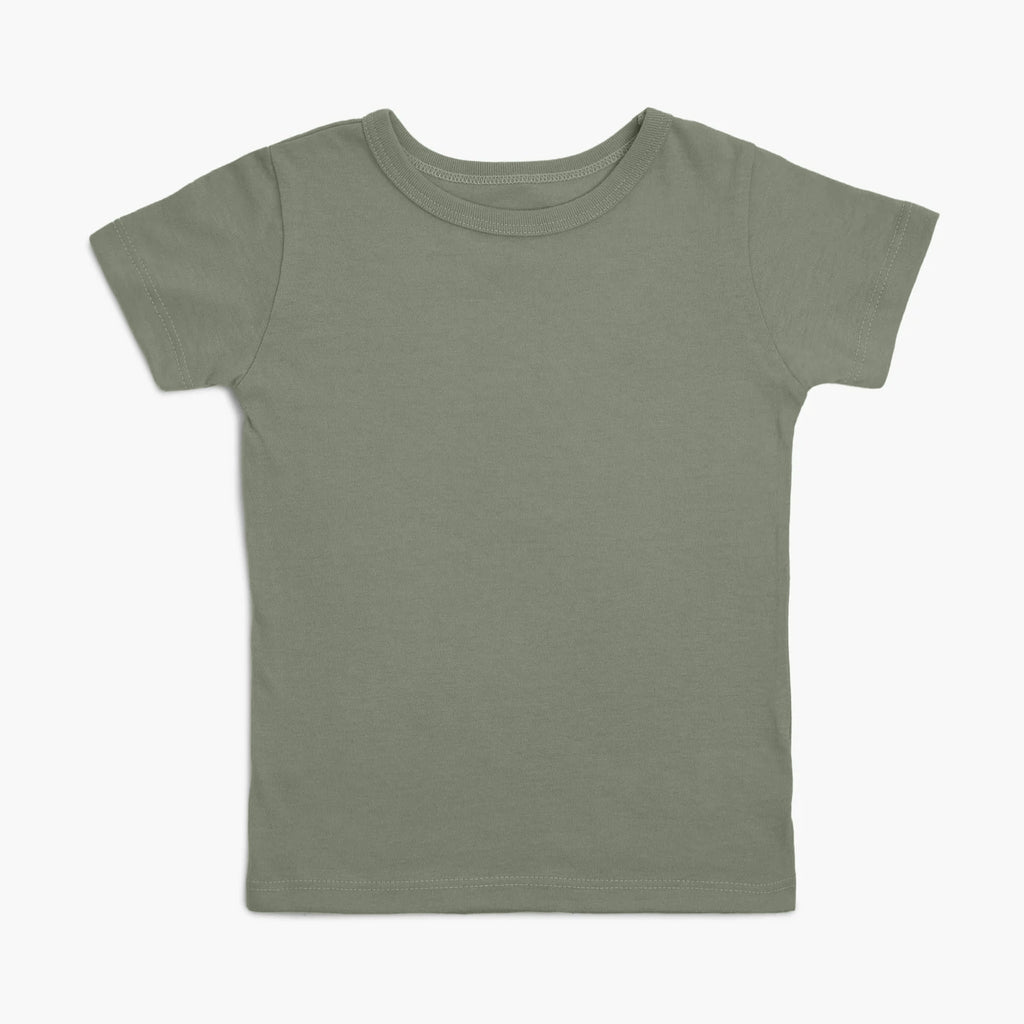 100% Organic Cotton Kids Short Sleeve Tee - Short Sleeve Tshirts - Thyme - Baby Toddler and Kids - mini mioche