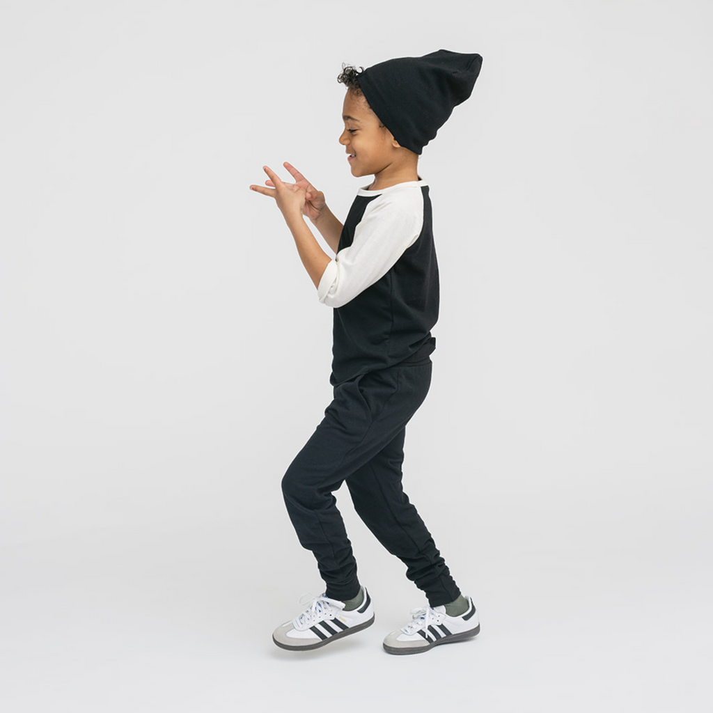Cloud Skinny Sweats - Sweatpants - Black - 3-6 months - mini mioche