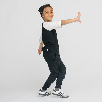 Cloud Skinny Sweats - Sweatpants - Black - 3-6 months - mini mioche