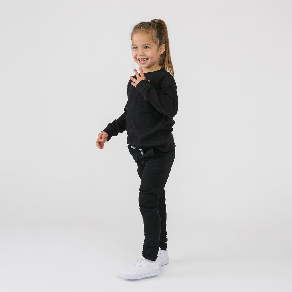 Cloud Skinny Sweats - Sweatpants - Black - 3-6 months - mini mioche