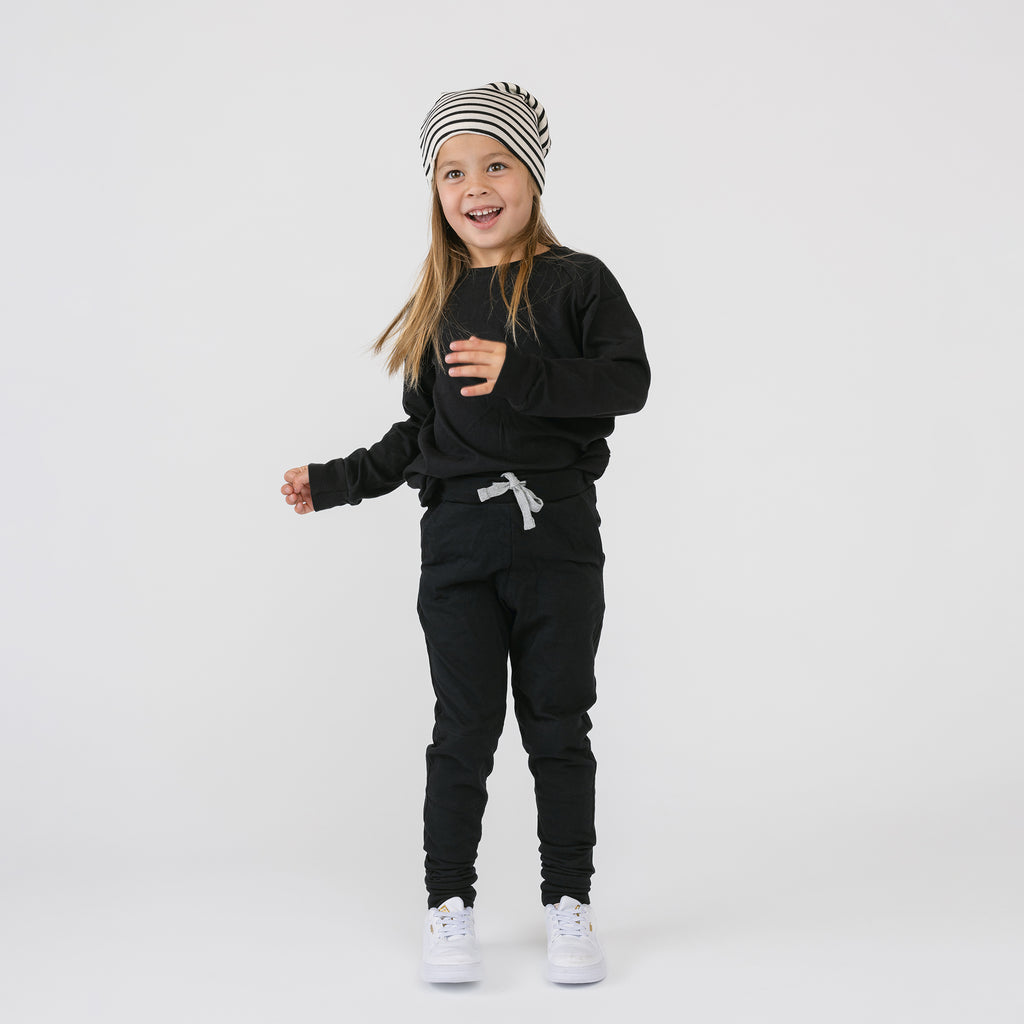 Cloud Skinny Sweats - Sweatpants - Black - 3-6 months - mini mioche