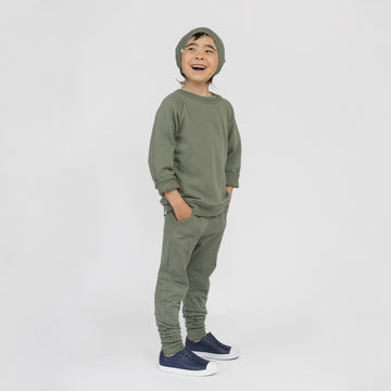 Cloud Skinny Sweats - Sweatpants - Thyme - 3-6 months - mini mioche