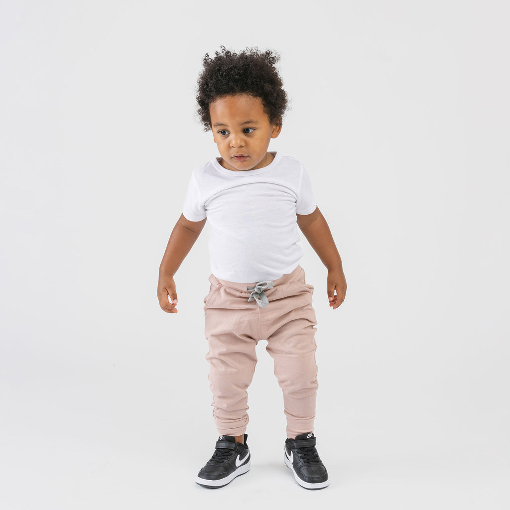 Cloud Skinny Sweats - Sweatpants - Blossom - 3-6 months - mini mioche