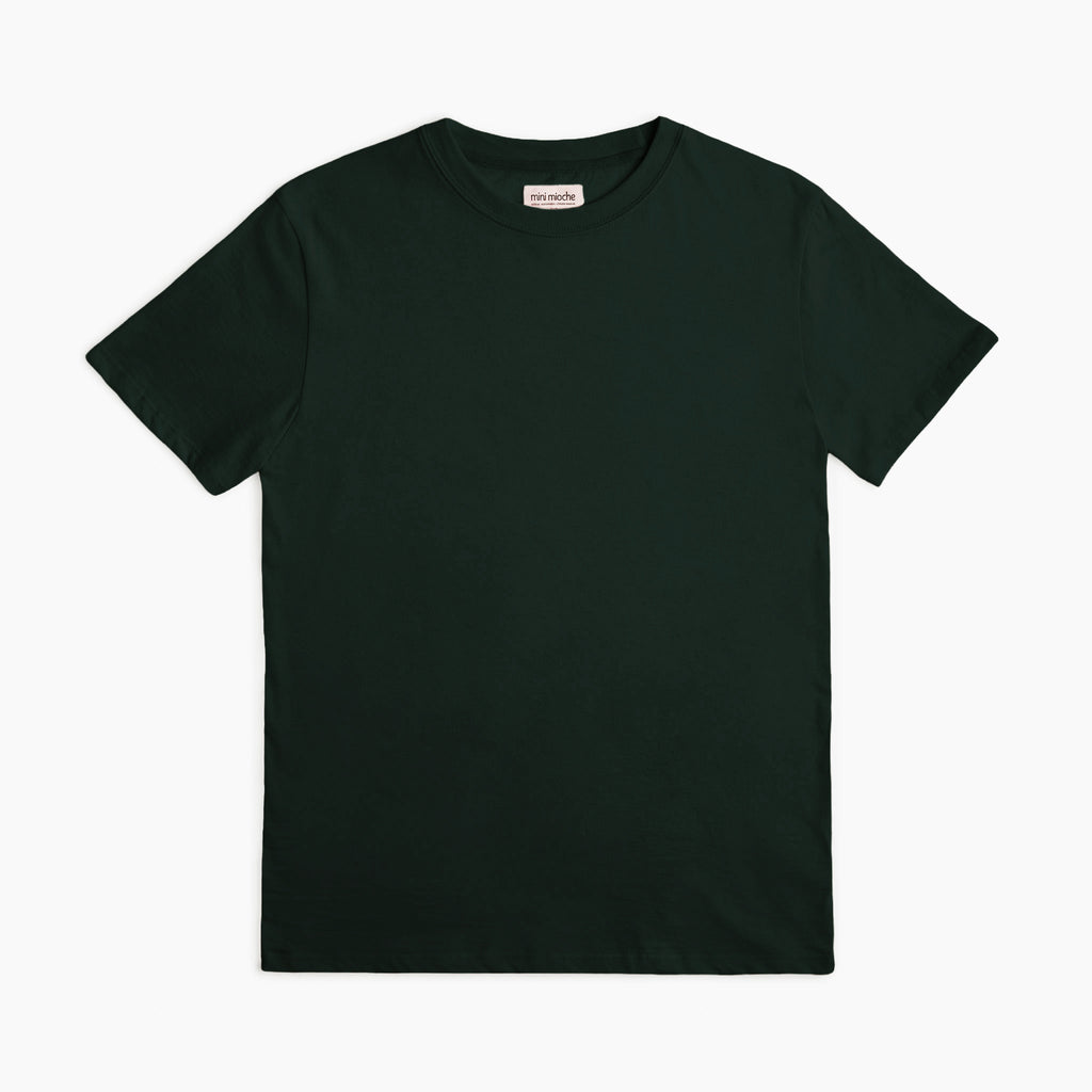Unisex 100% GOTS Certified Organic Cotton Tshirt - Adult Organic Shirts and Tops - Pine - Women and Men - Small to XL - made in Canada