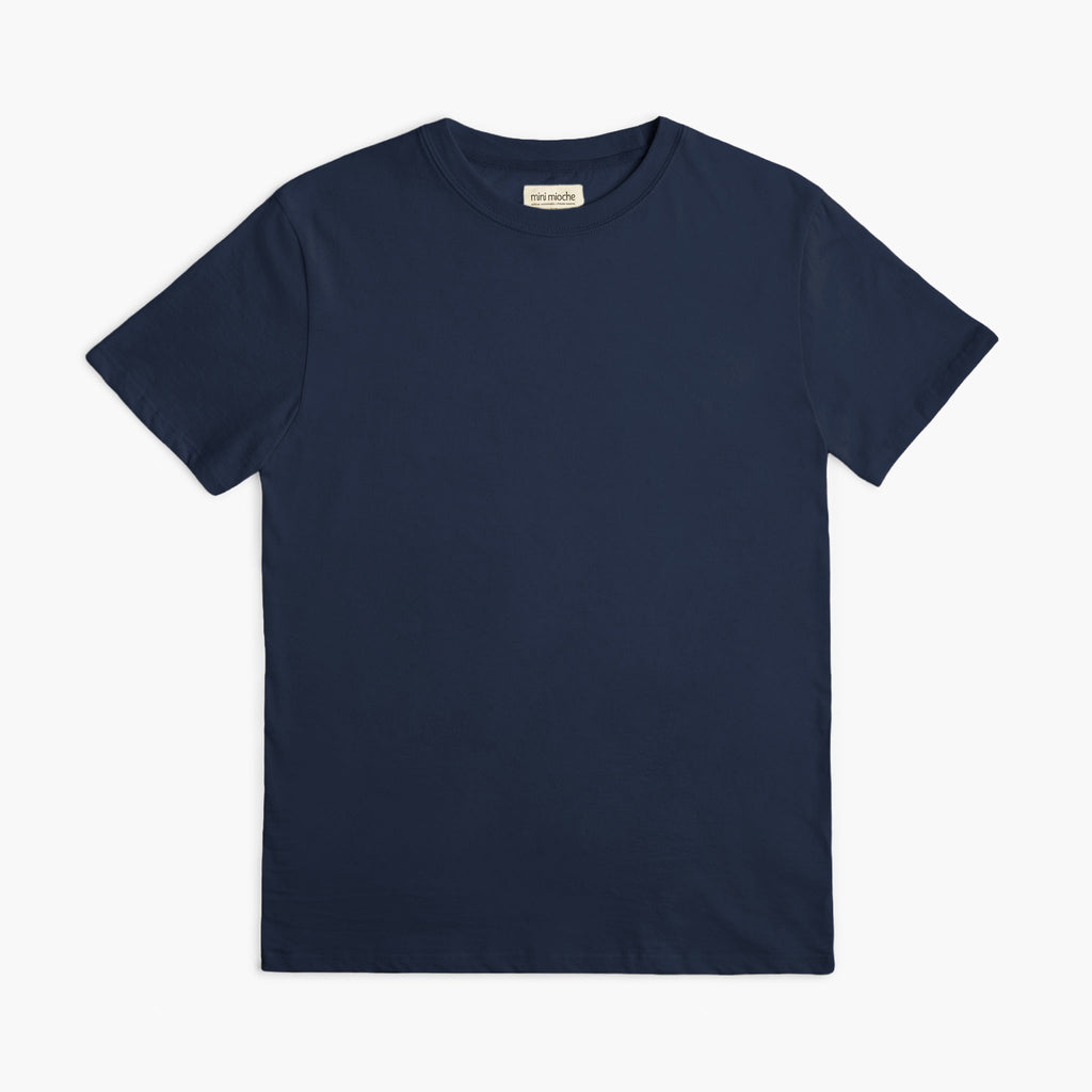 Unisex 100% GOTS Certified Organic Cotton Tshirt - Shirts and Tops - Navy Tee - Women and Men - Small to 2XL