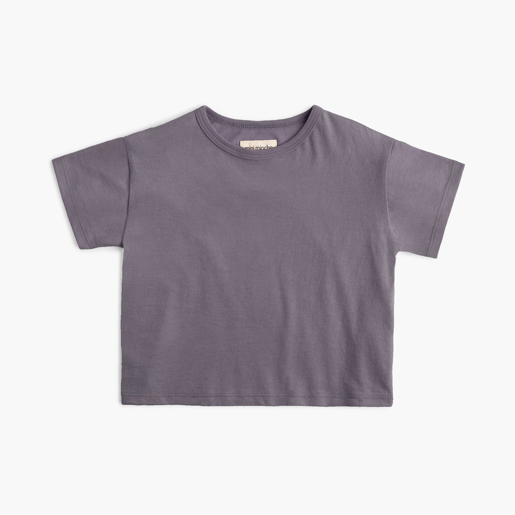 100% GOTS-Certified Organic Cotton Kids Tee - Cloud Slouchy Tee - Tshirts and Tops - Vintage Plum - Baby and Toddler - mini mioche