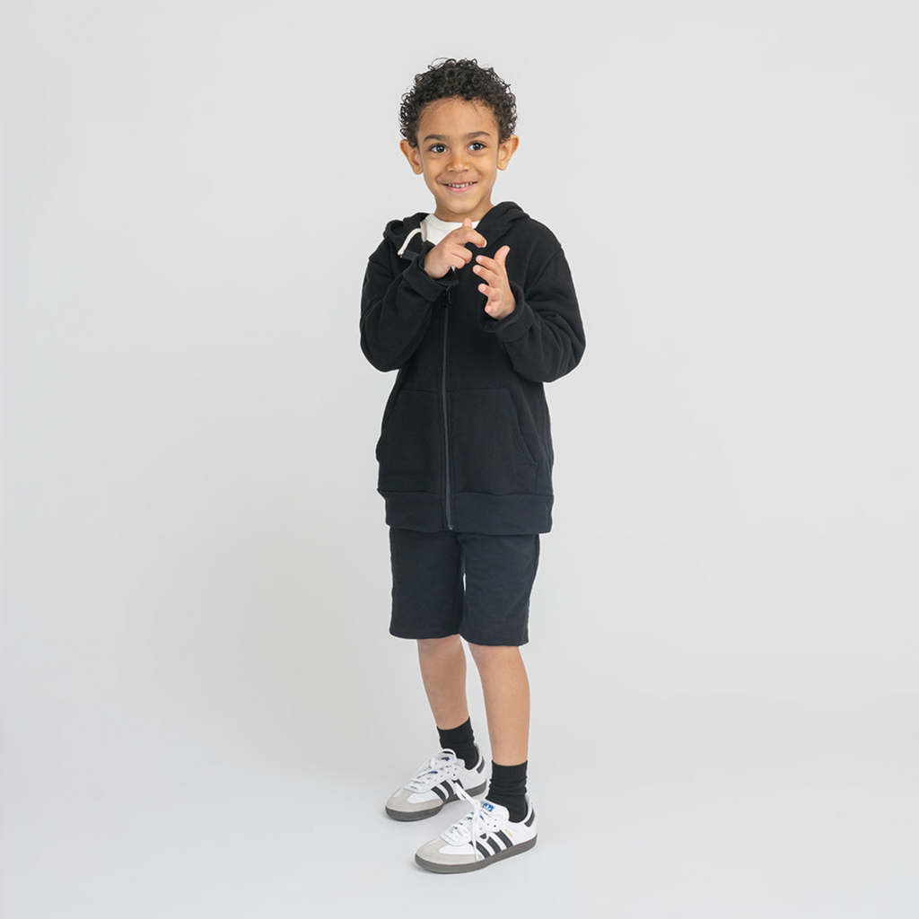 Cozy Hoodie - Hoodies - Black - 6-12 months - mini mioche