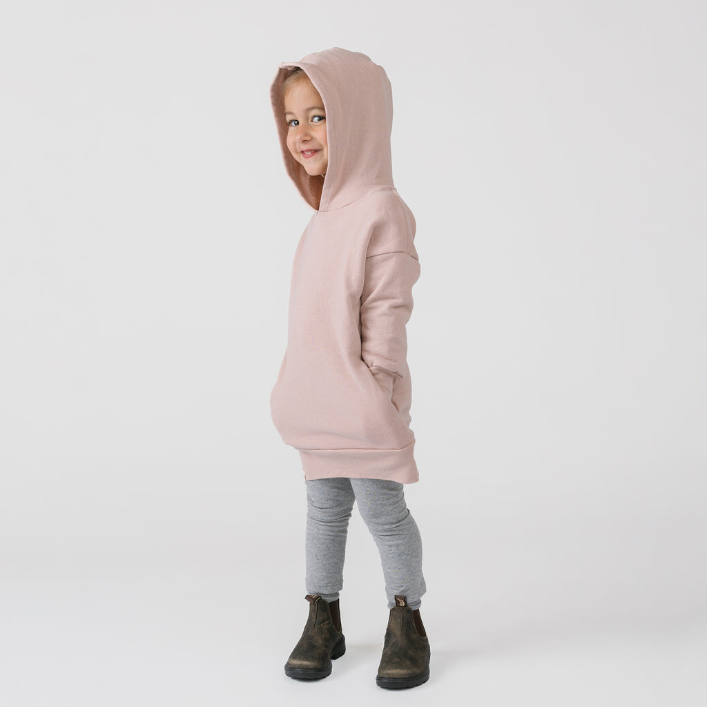 Cozy Hoodie Dress - Dress - Blossom - 1/2 years - mini mioche