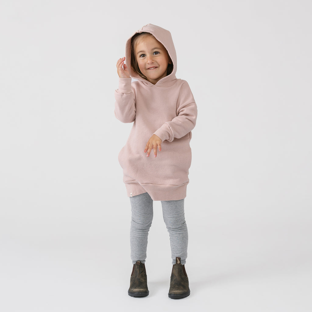 Cozy Hoodie Dress - Dress - Blossom - 1/2 years - mini mioche