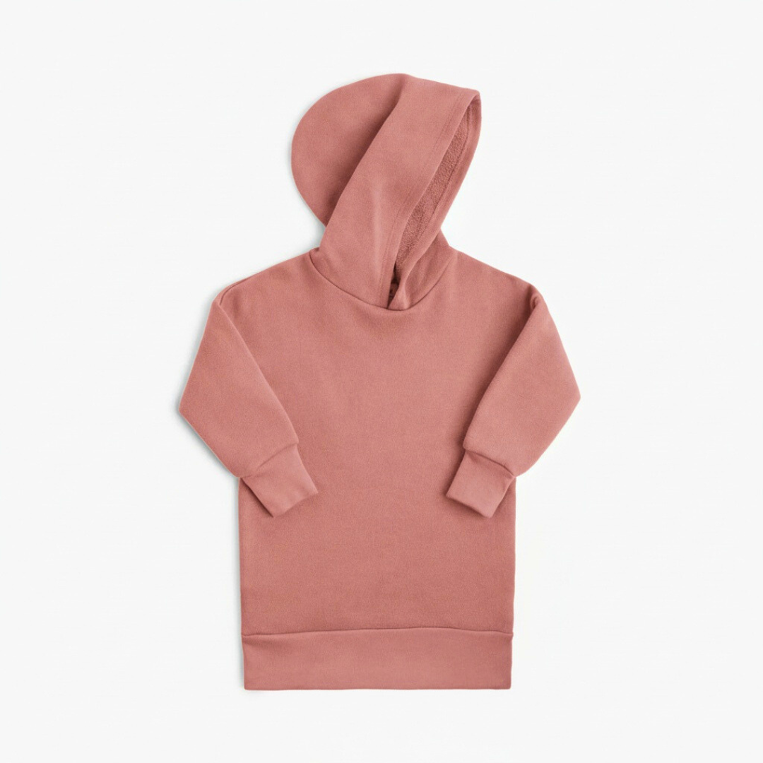 Toddler & Kids Organic Dresses | Cozy Hoodie Dress | mini mioche Toddler & Kids Organic Dresses | Cozy Hoodie Dress | mini mioche