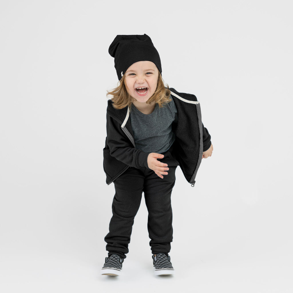 Cozy Hoodie - Hoodies - Black - 6-12 months - mini mioche