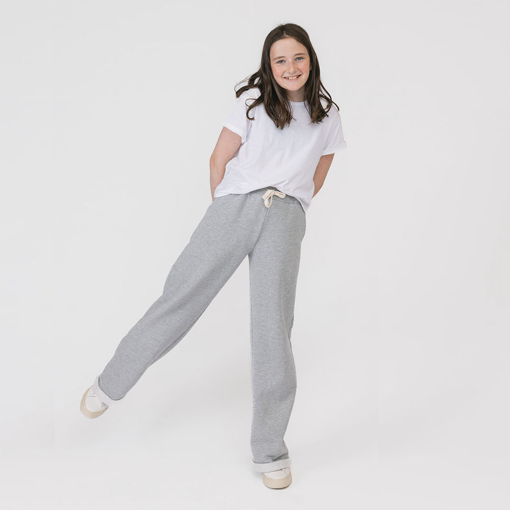 100% Organic Cotton Kids Tee - Cloud Slouchy Tee - White - Tshirts and Tops Made in Canada - Baby and Toddler - mini mioche