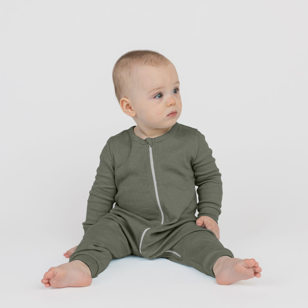 Dreamy Sleeper Romper - Pajamas - Thyme - 0-3 months - mini mioche