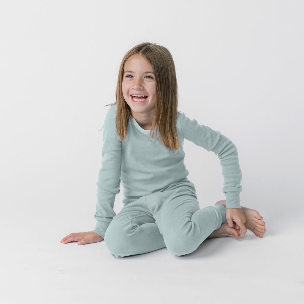 Dreamy Long Sleeve Pajama Set - Pajamas - Sky - 4 - mini mioche