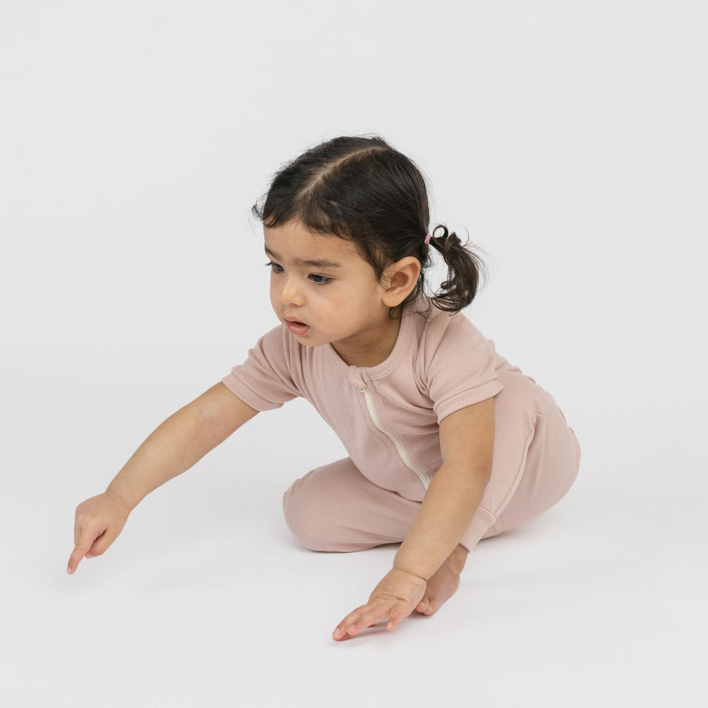 Dreamy Shortie Sleeper Romper - Sleepers - Blossom - 6-12 months - mini mioche