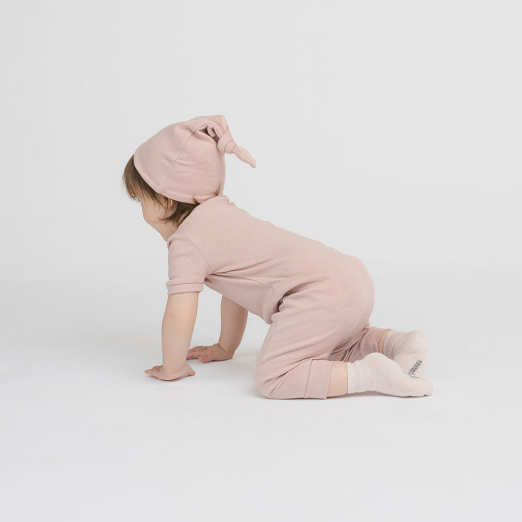 Dreamy Shortie Sleeper Romper - Sleepers - Blossom - 6-12 months - mini mioche