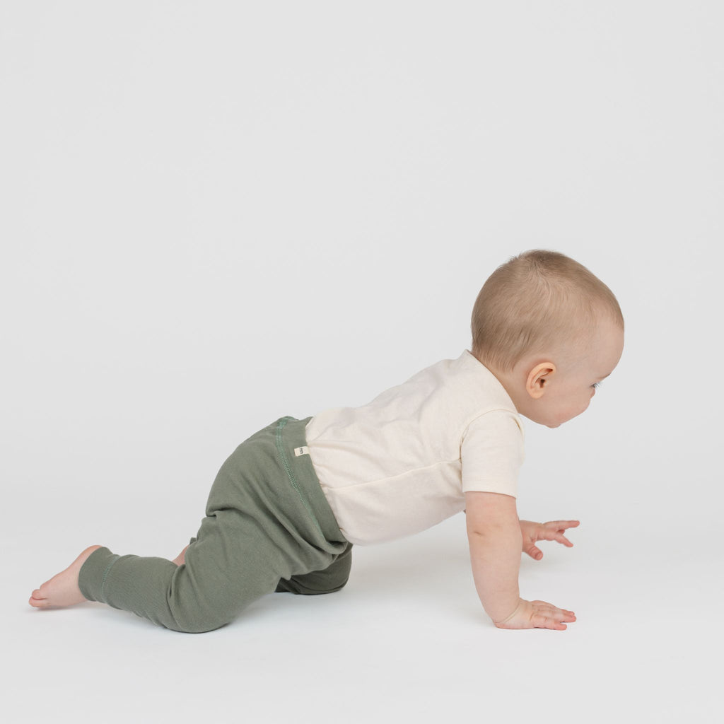 Dreamy Slim Pant - Leggings - Thyme - 0-3 months - mini mioche