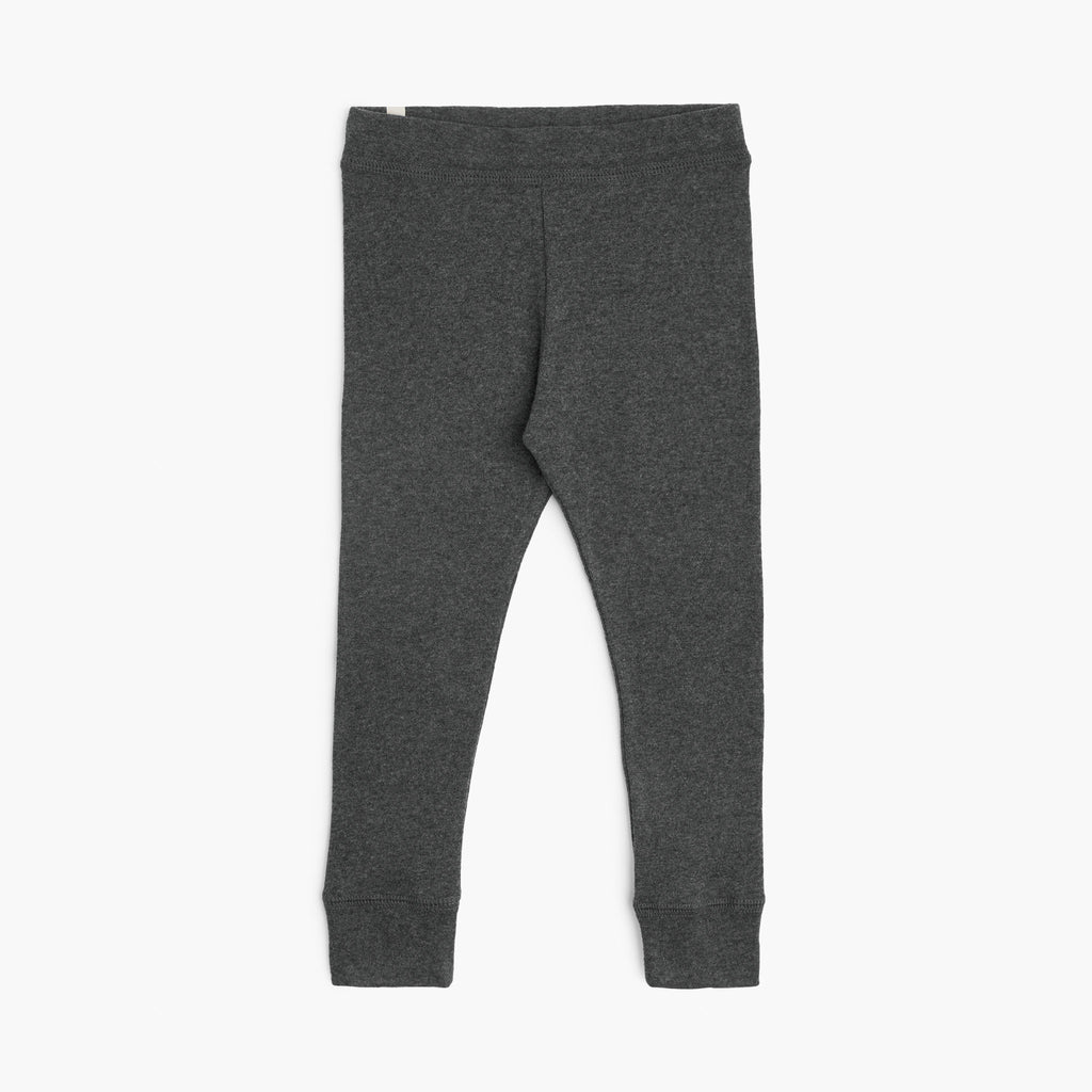 Dreamy Slim Pant - Leggings - Heather Charcoal - 0-3 months - mini mioche