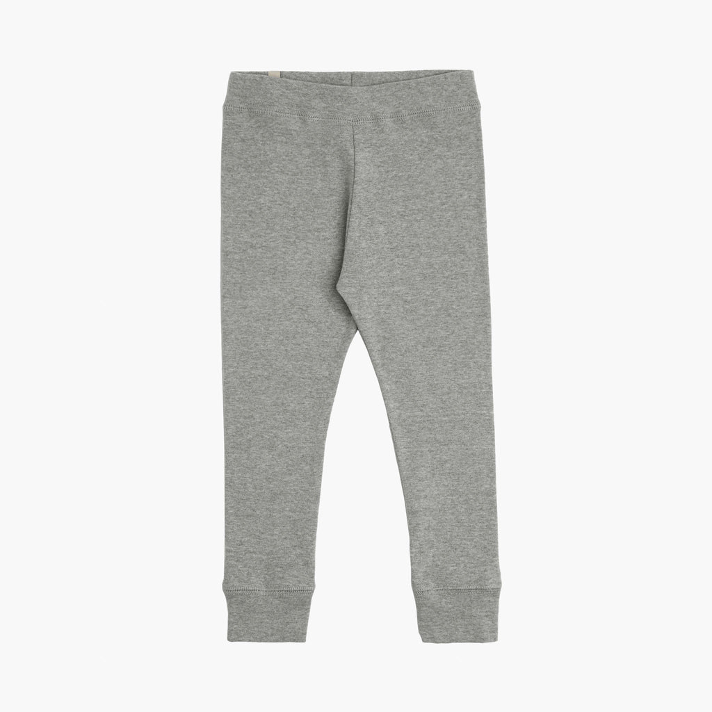 Dreamy Slim Pant - Leggings - Heather Grey - 0-3 months - mini mioche