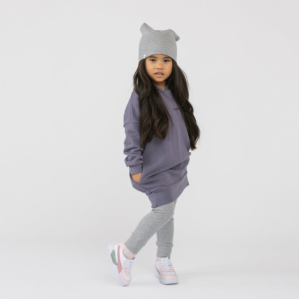 Dreamy Slouchy Beanie - Hats - Heather Grey - 0-12 - mini mioche