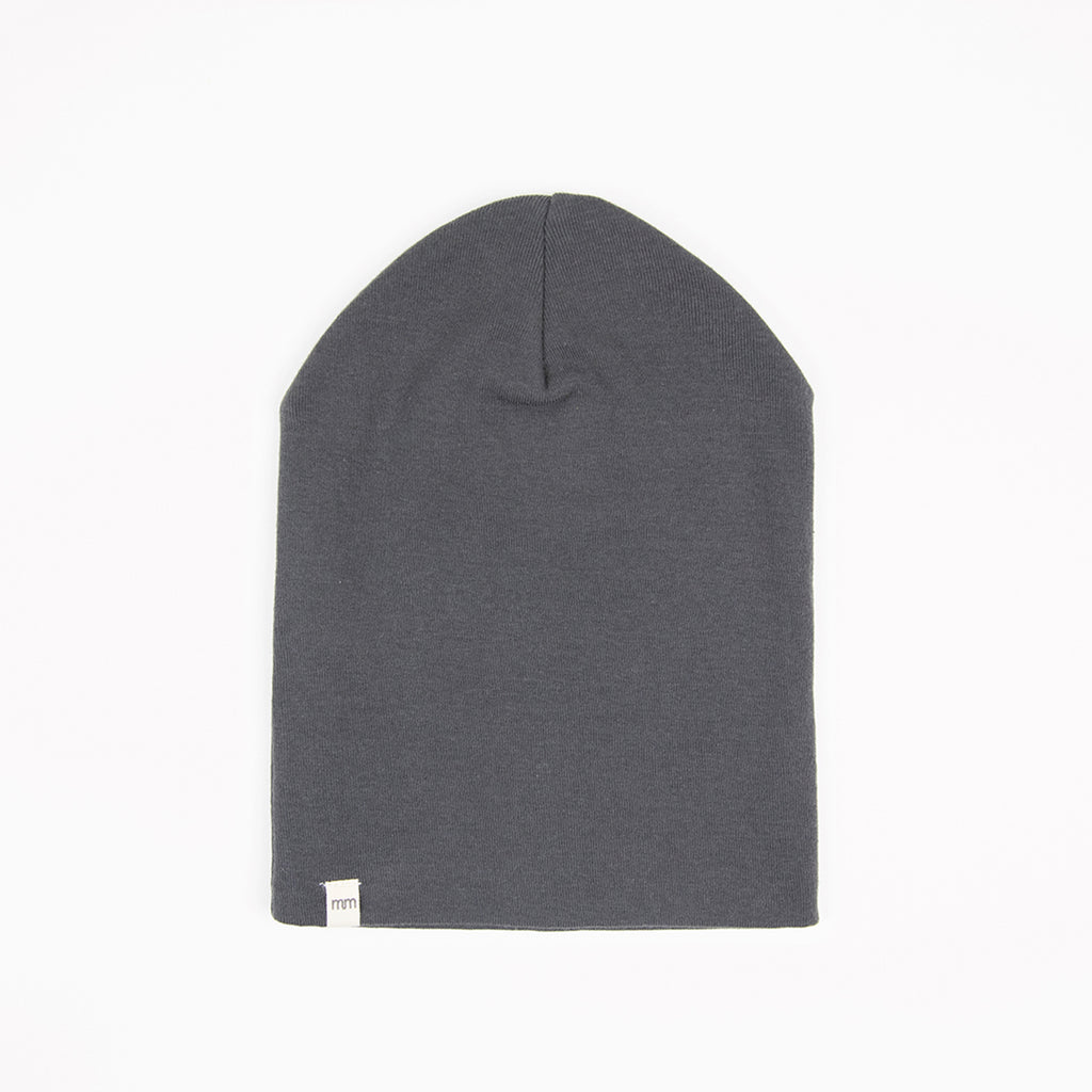 Dreamy Slouchy Beanie - Hats - Charcoal - 0-12 - mini mioche