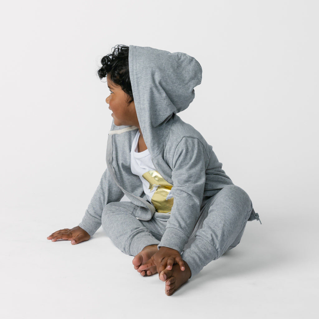 Cloud Hoodie - Hoodies - Heather Grey - 3-6 months - mini mioche