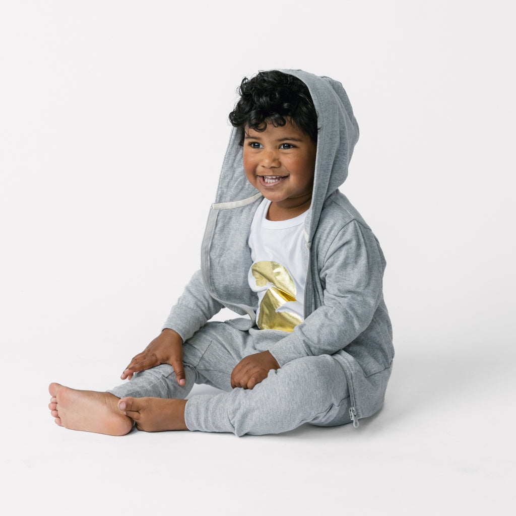 Cloud Hoodie - Hoodies - Heather Grey - 3-6 months - mini mioche