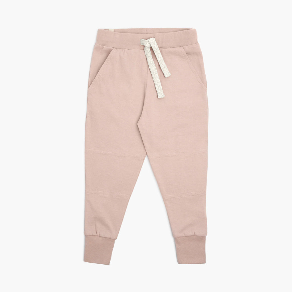Organic Cotton Kids Sweatpants - Cloud Skinny Sweats - Blossom - Toddler Kids Tweens Sweatpants - Made in Canada - mini mioche