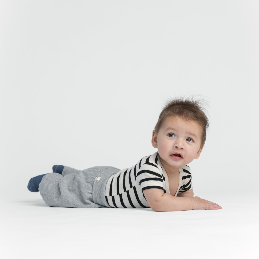 Cloud Lounge Pant - Pants - Heather Grey - 0-3 months - mini mioche