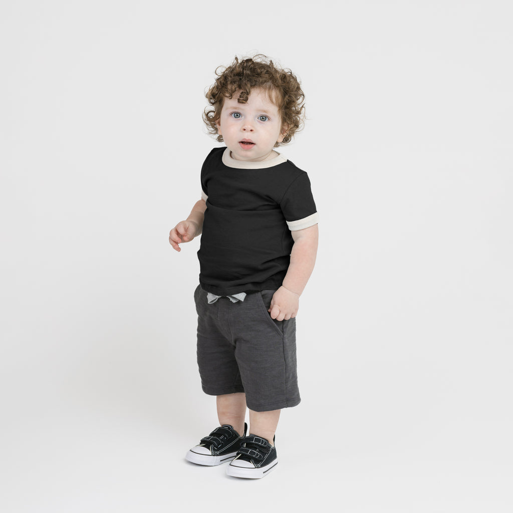 Mod Bermuda Shorts - Shorts - Charcoal - 1/2 years - mini mioche