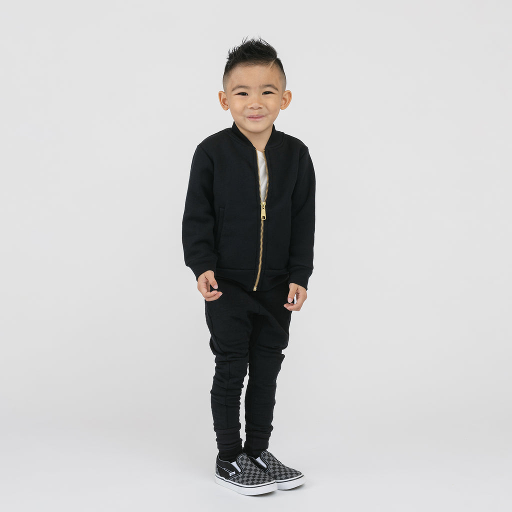 Mod Joggers - Sweatpants - Black - 1/2 years - mini mioche