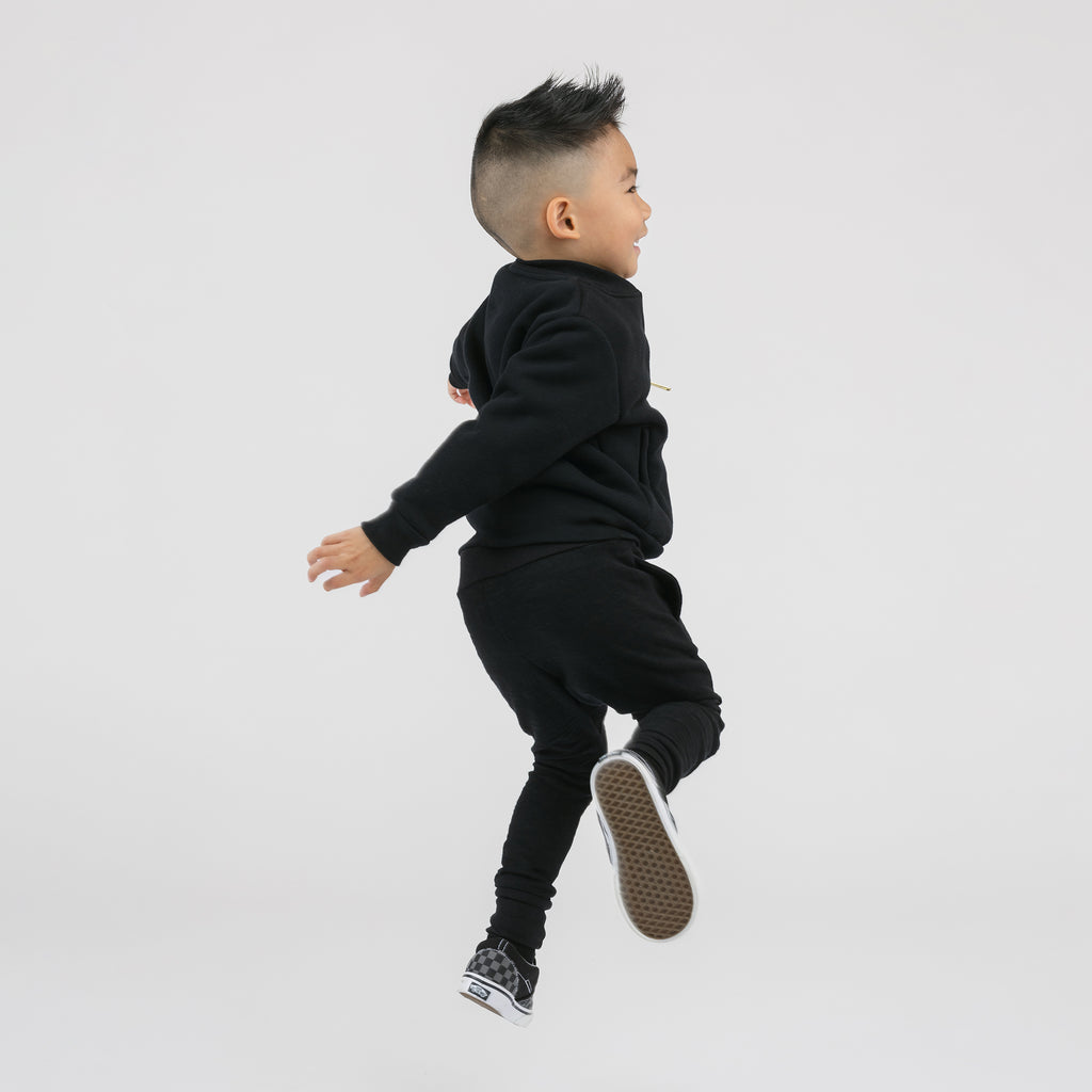 Mod Joggers - Sweatpants - Black - 1/2 years - mini mioche