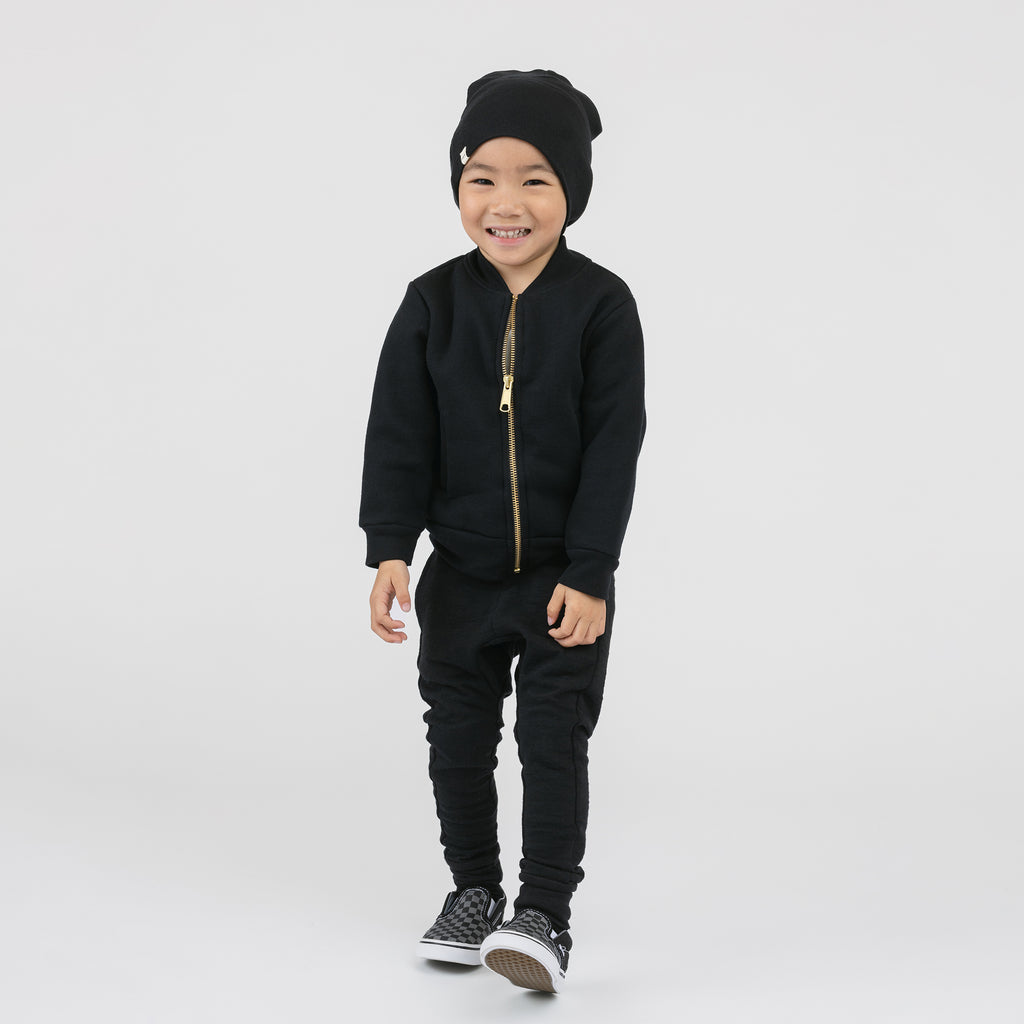 Mod Joggers - Sweatpants - Black - 1/2 years - mini mioche